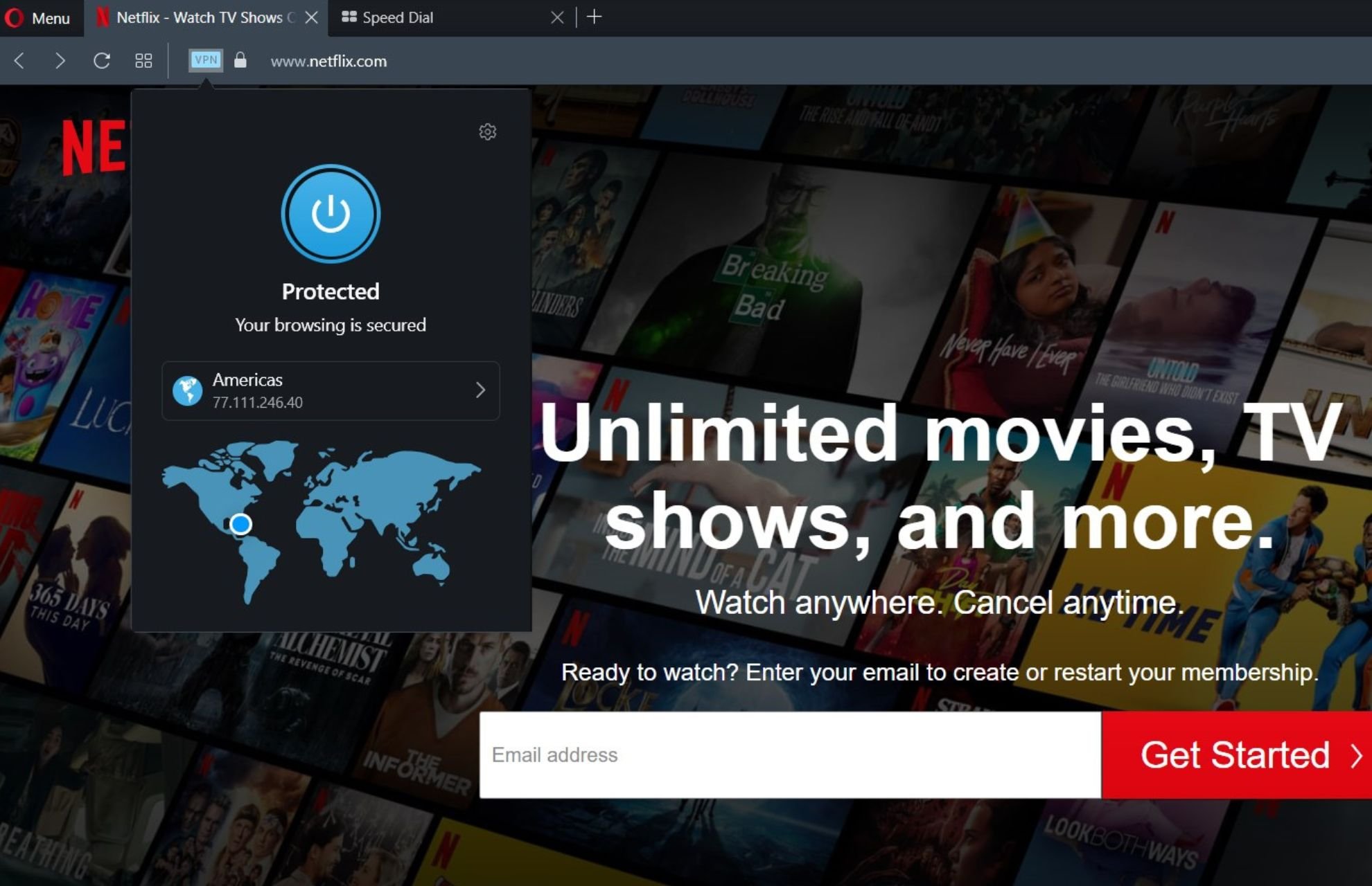 Can Opera VPN bypass Netflix?