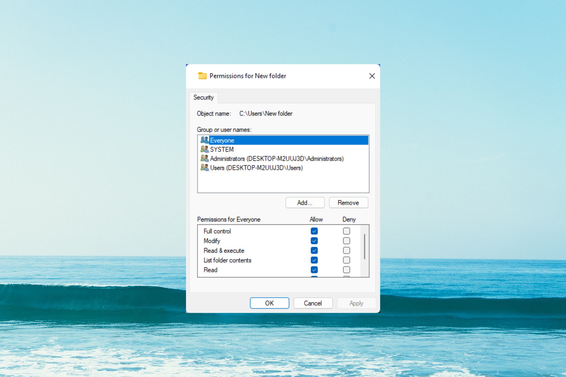 How to Reset Permissions to Default in Windows 11