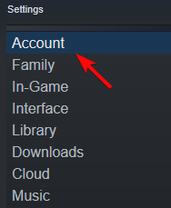 steam account settings
