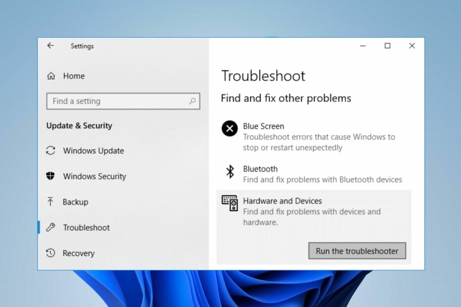 Hardware and Devices Troubleshooter is Missing: 5 Ways to Fix It