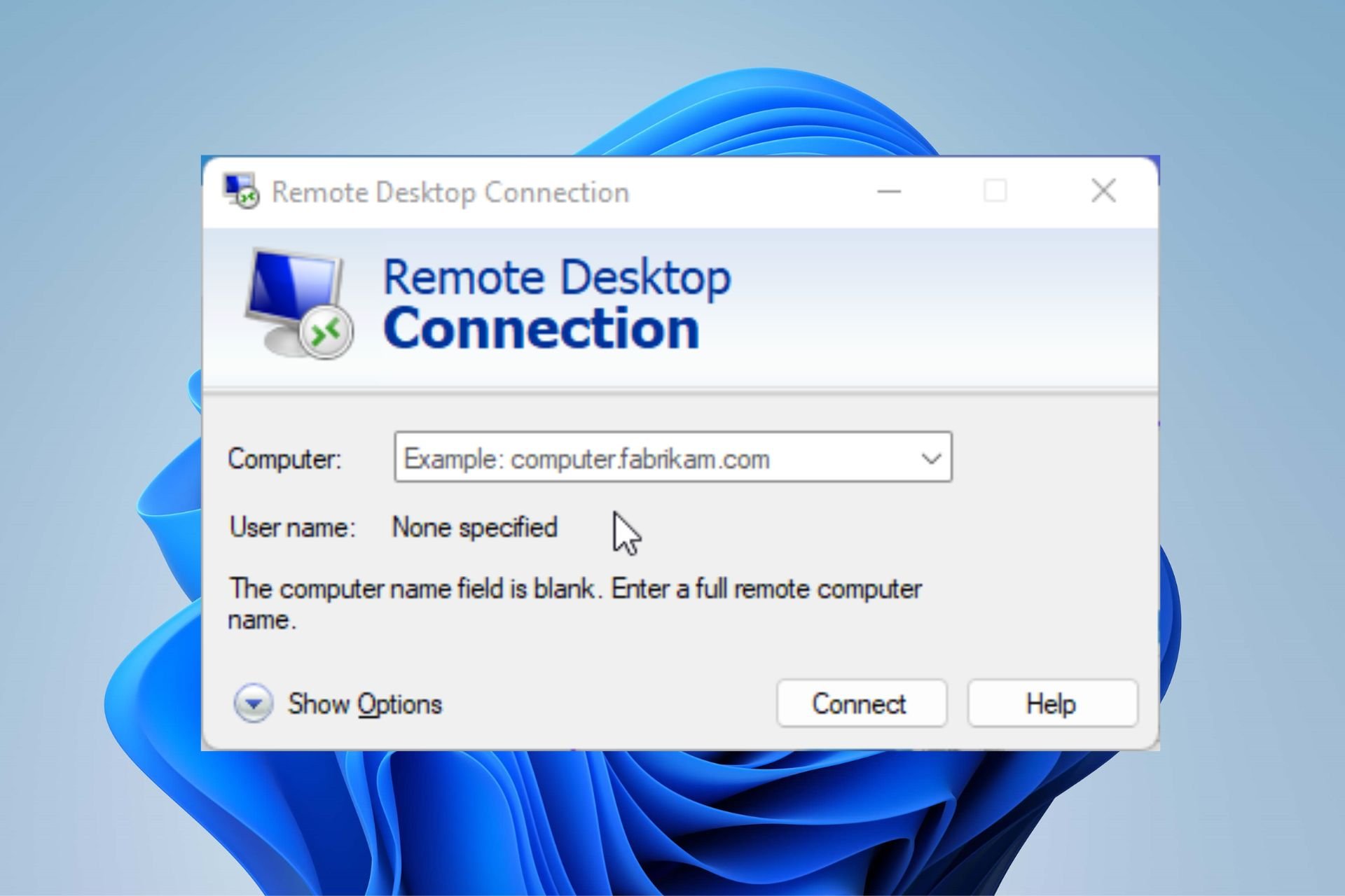 windows 11 connect to remote desktop