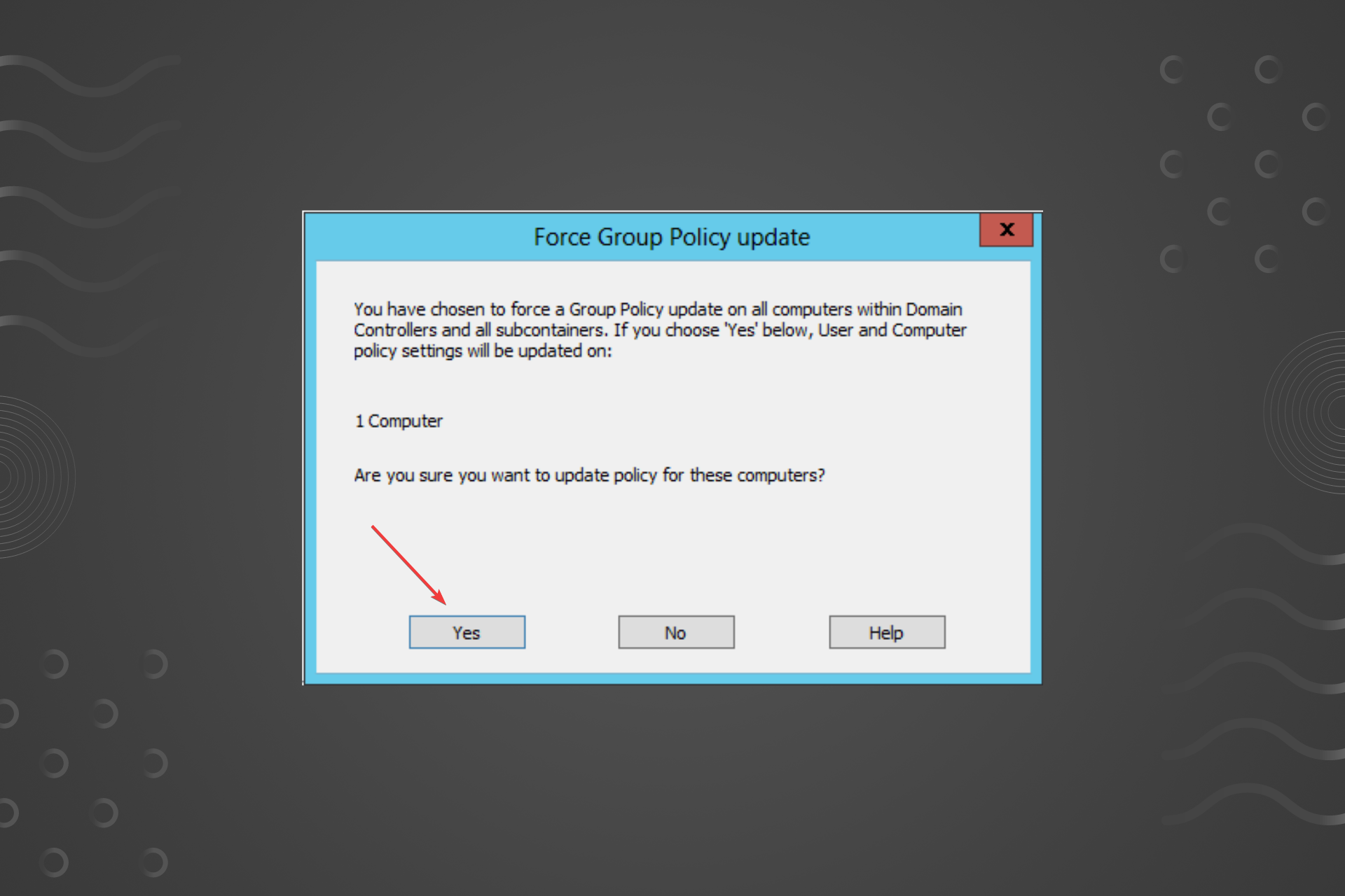 Workstation is out compliance: how to force Policy update