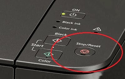 canon printer stop button - canon printer not turning off