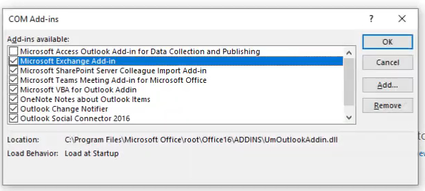 COM Add-ins outlook not attaching files