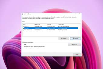 the disk defragmenter is not installed on your computer windows 10