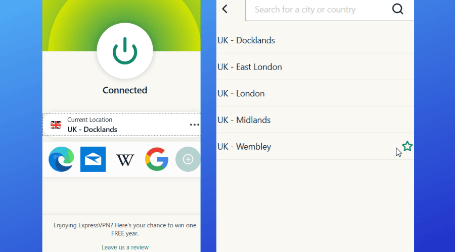 expressvpn uk server