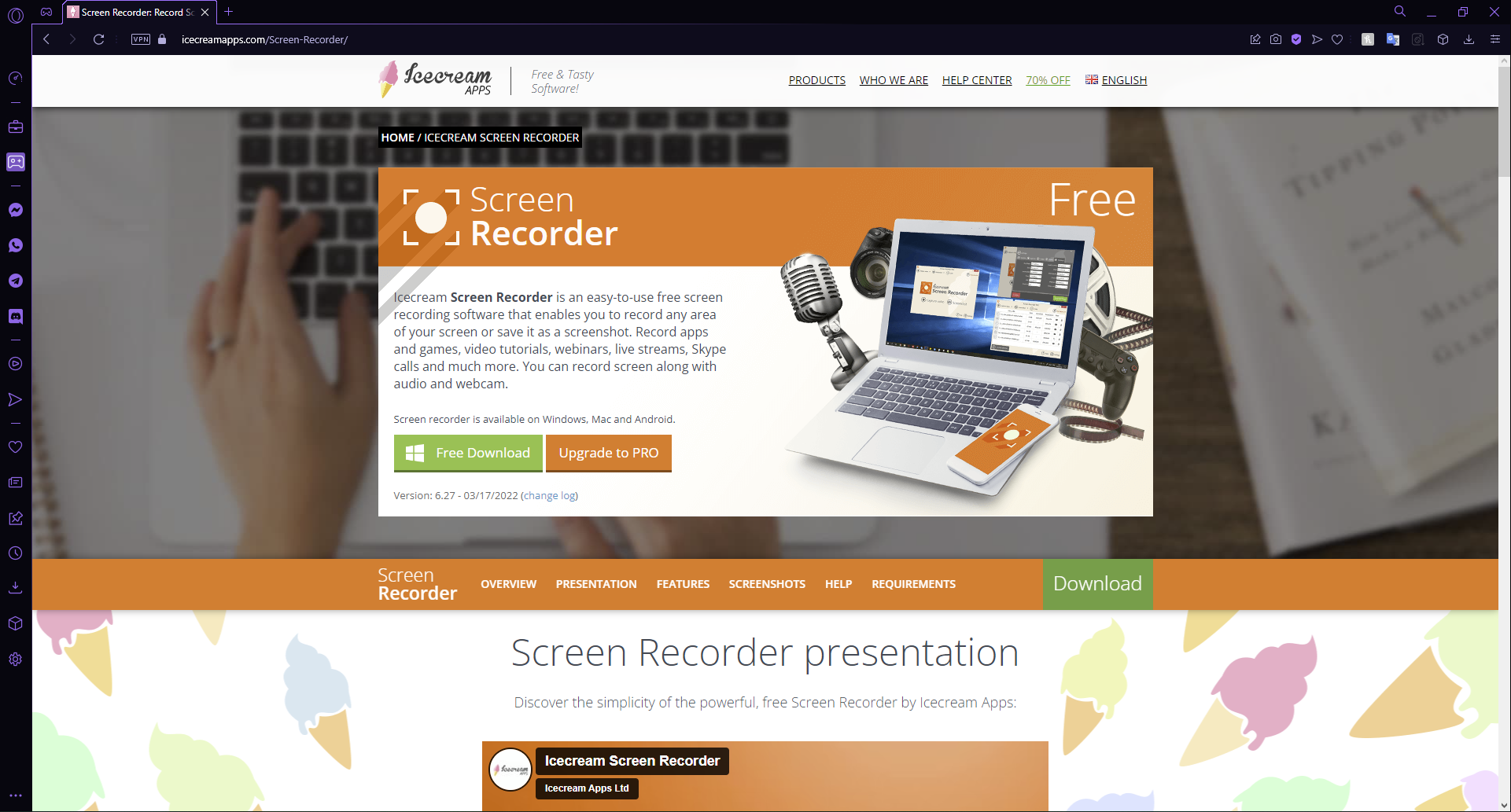 icecream screen recorder best clipping software for pc.