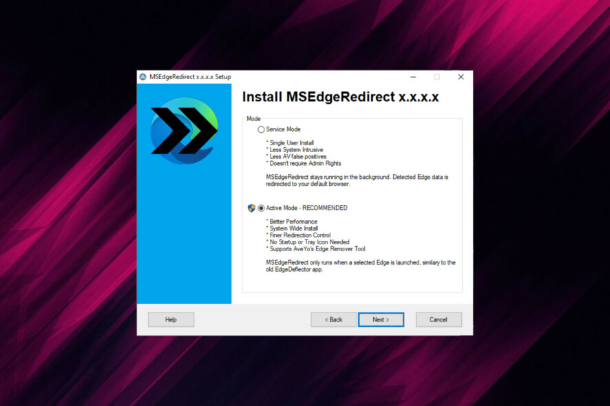 instal MSEdgeRedirect 0.7.5.0 free