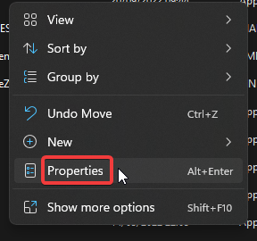 right-click on outlook.exe and click properties.