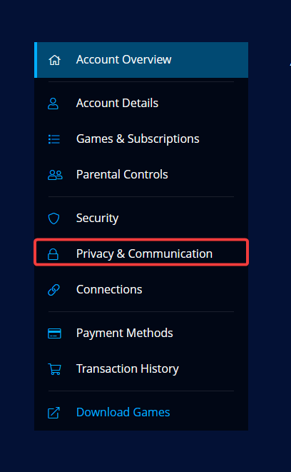 privacy and communication options in battle net