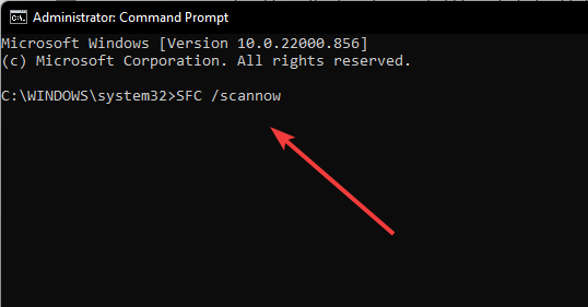 sfc scan command in command prompt