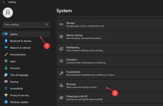 lenovo laptop recovery mode windows 10