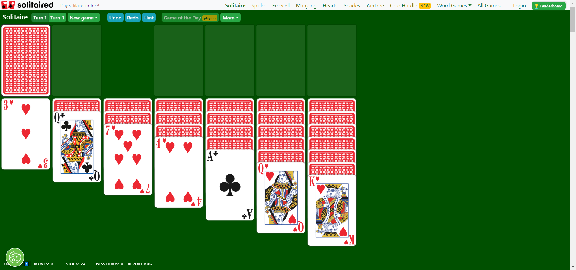 is solitaire the app free on laptop