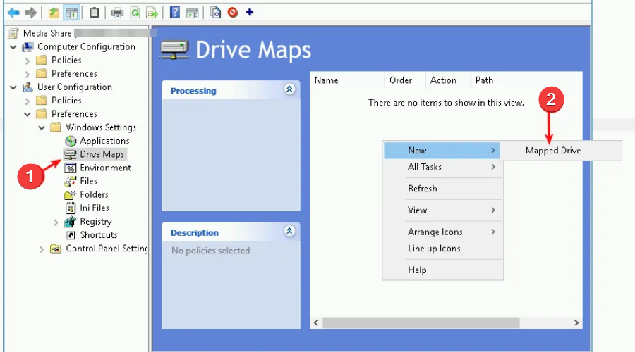 mapped drive