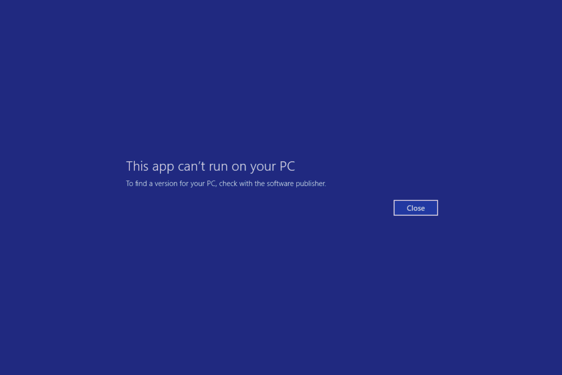 this app can't run on this device windows 11 vmware