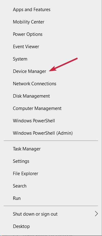 open device manager in windows 10