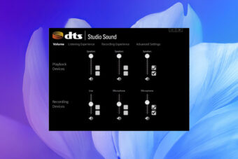 dts audio control panel download windows hp