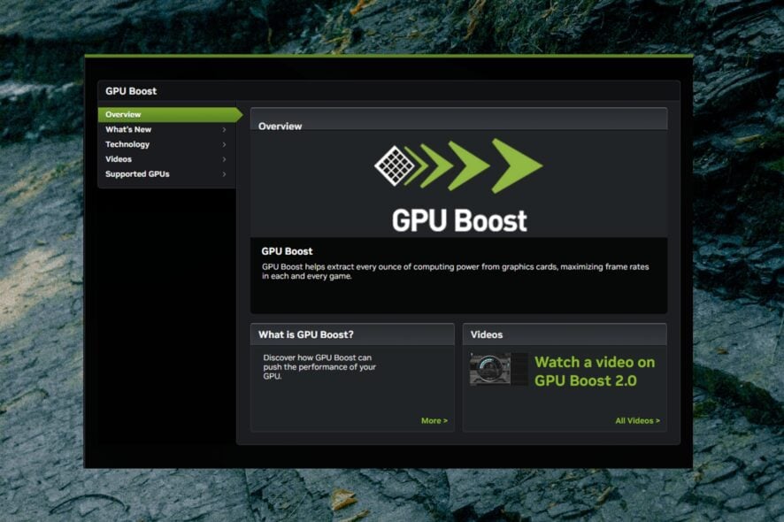 5 Ways to Fix Nvidia GPU Boost when It's Not Working Correctly