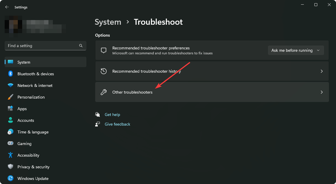 going other troubleshooters win11