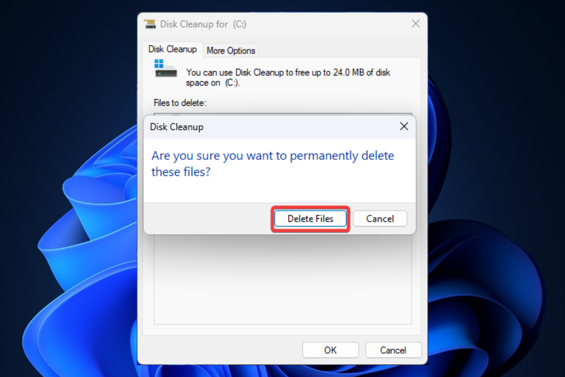 Fix the drive is full but there are no files in windows 11