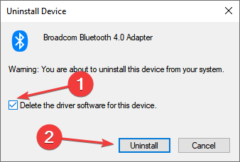 uninstall driver to fix kmode exception not handled windows 10