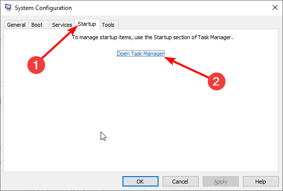 open task manager windows 10 taskbar flickering