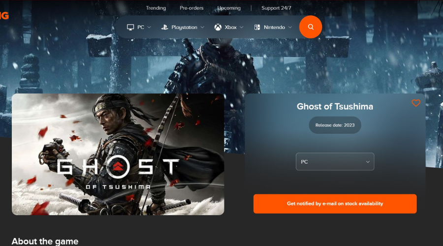 Ghost of Tsushima Steam port listed with possible release date and
