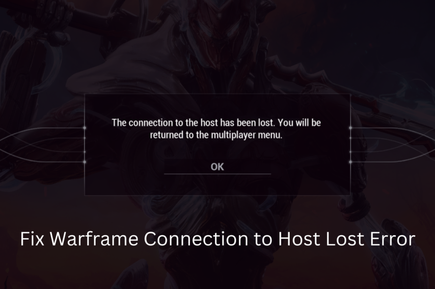 warframe connection to host lost