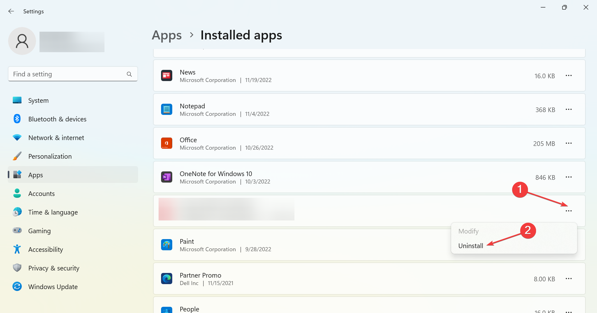 uninstall apps to fix error the vc++ runtime redistributable