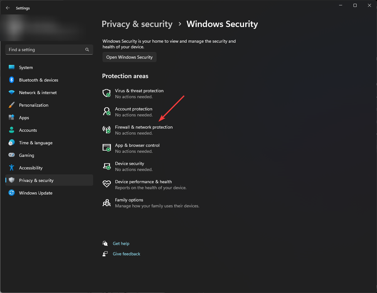 Firewall - Windows Security