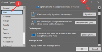 my email signature disappeared in outlook