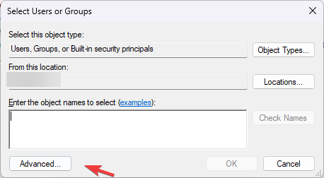 SELECT USERS or GROUPS