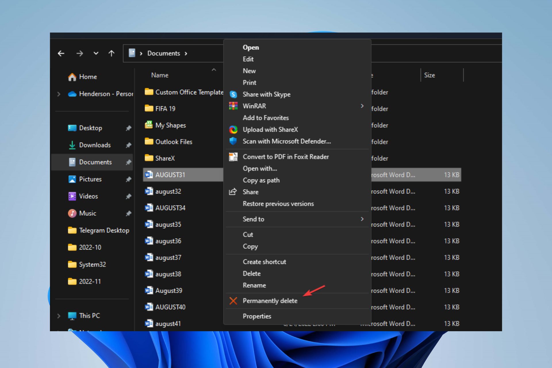 Add Permanently Delete to Context Menu on Windows 10   11 - 50