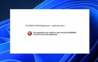 valorant win64 shipping exe error