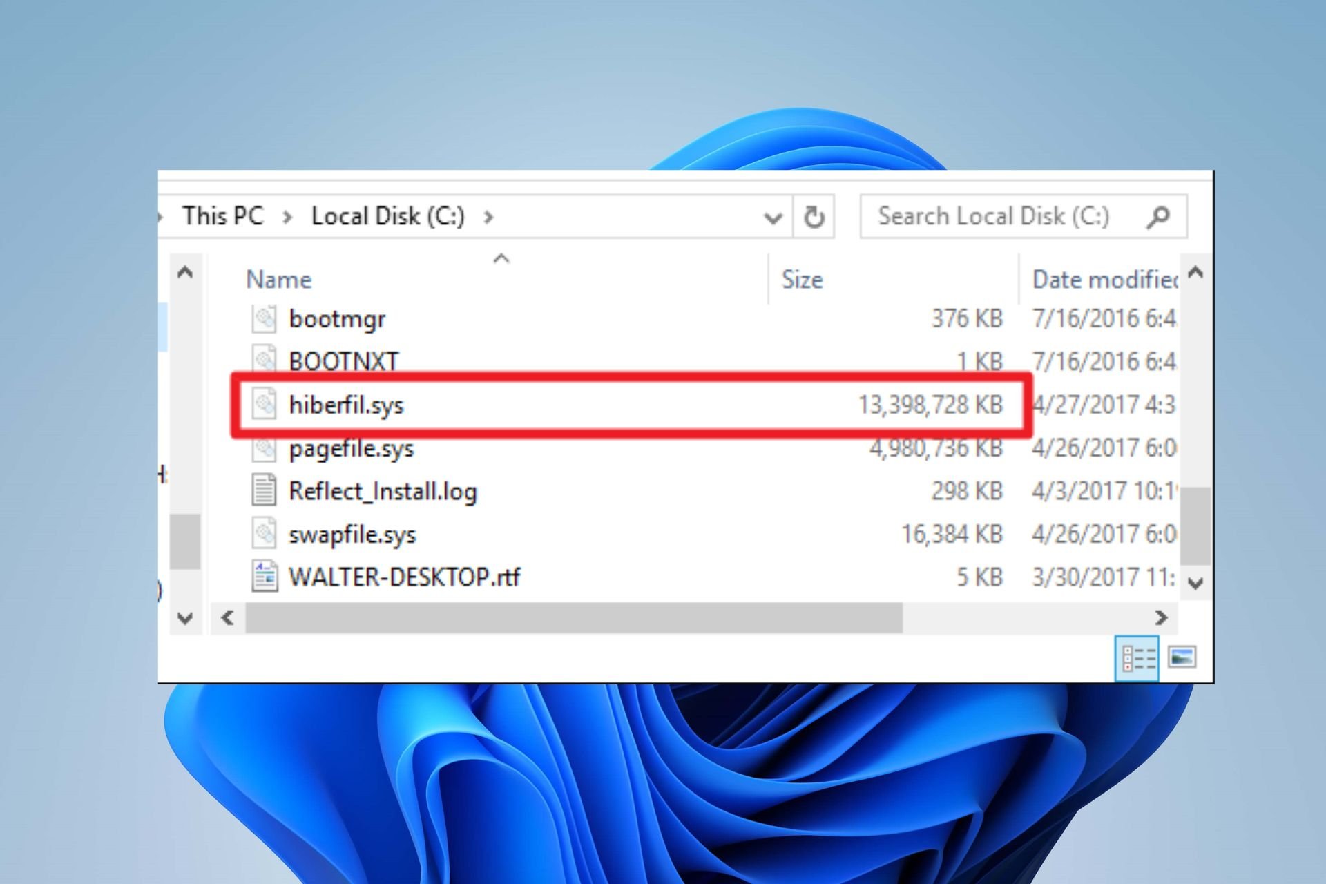hiberfil.sys: what is it &how to clear or delete the file