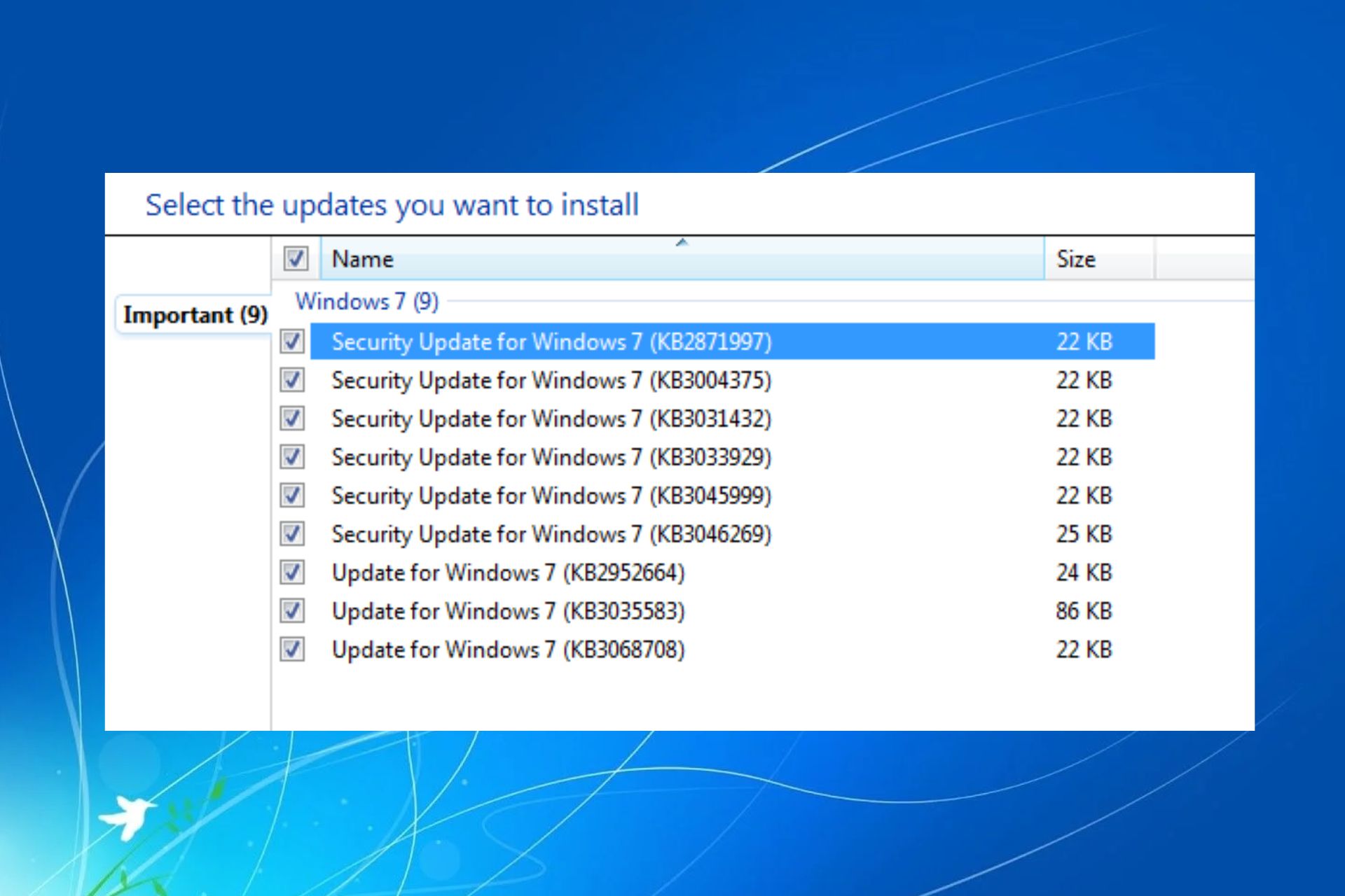 windows 7 keeps installing same update over and over