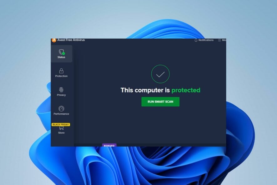 avast says new network detected