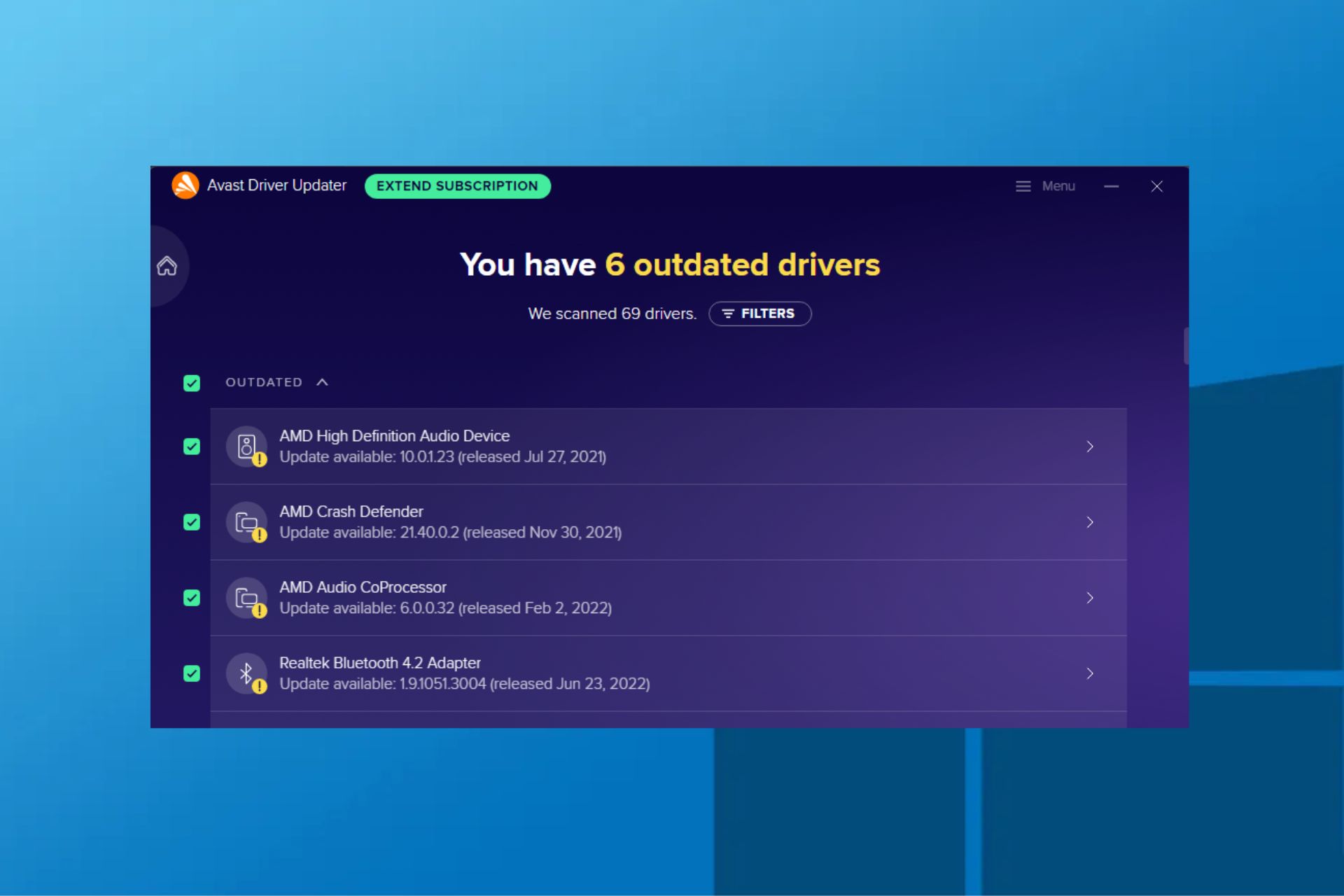 download avast driver updater