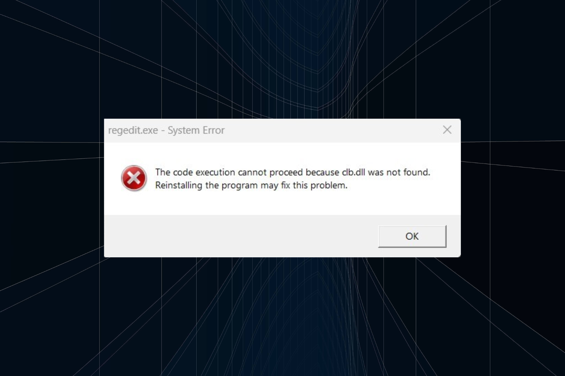 fix clb.dll is missing error in Windows