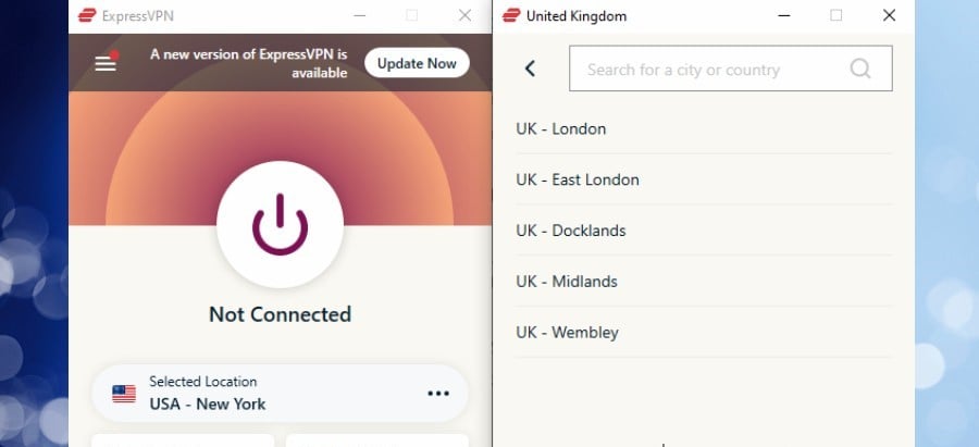 expressvpn not connected uk locations