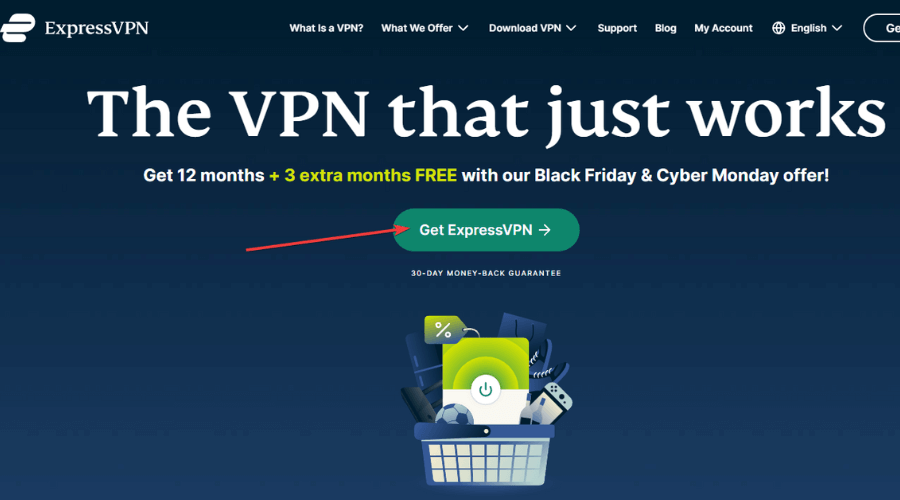 sign up for expressvpn from the official website