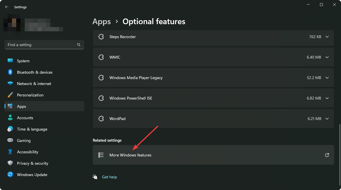 going more windows features windows 11 settings