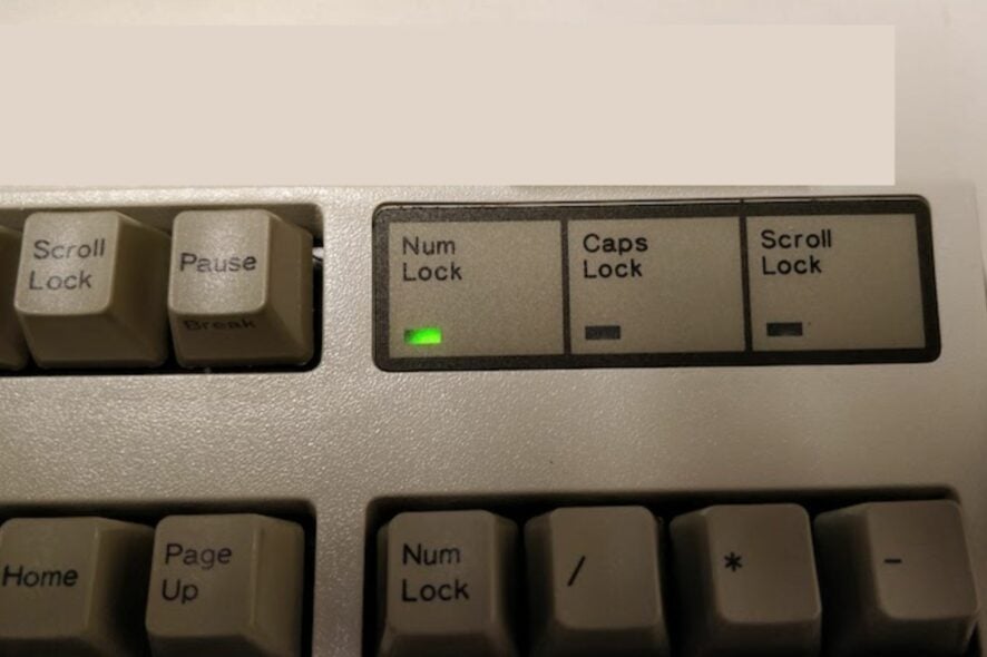 numlock won't stay on