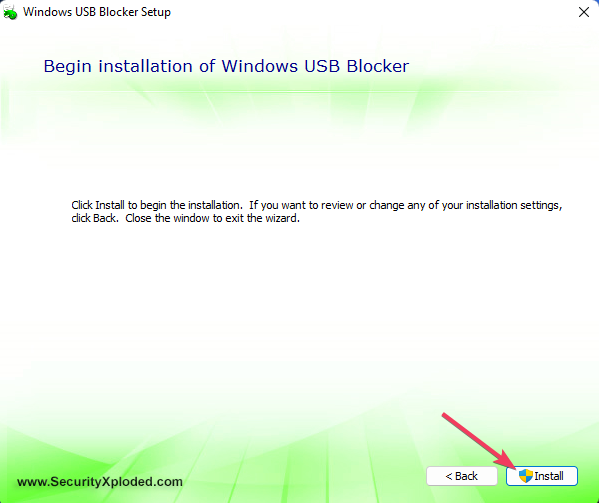 Install button how to enable usb port blocked by administrator