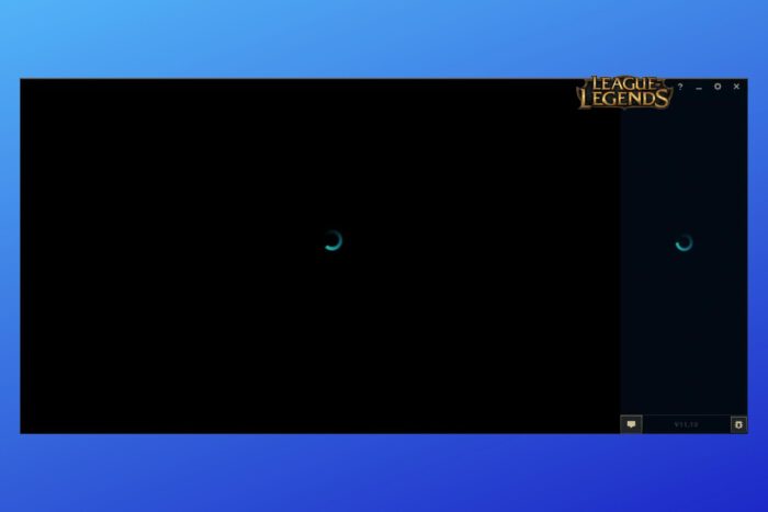 league of legends black screen