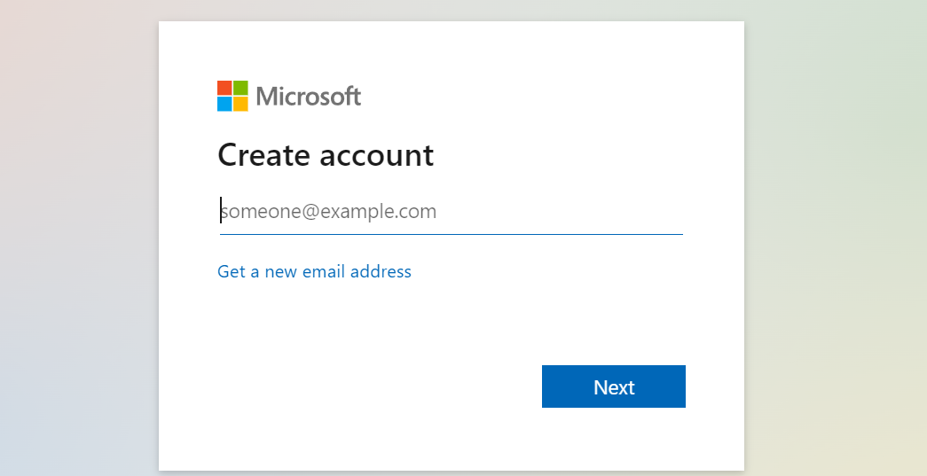 sign in to microsoft account