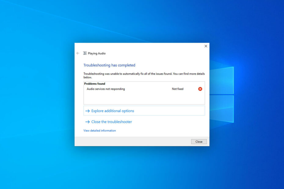 Audio Services Not Responding in Windows 10: How to Fix It