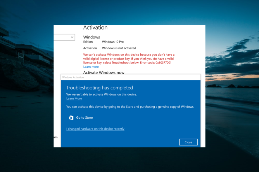 windows 10 lost activation