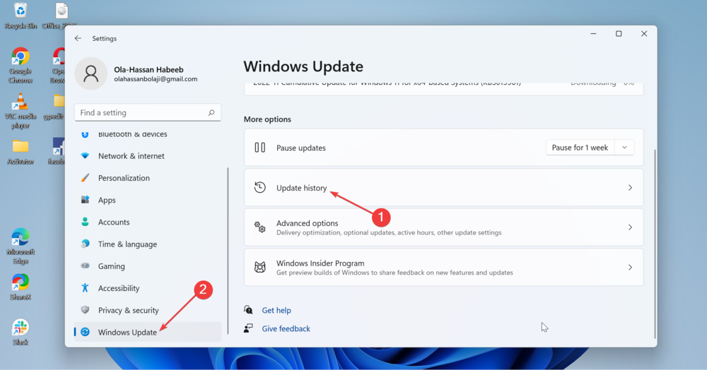 windows update programs closing by themselves windows 11