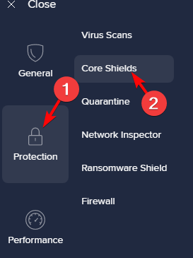 avast protection core shields